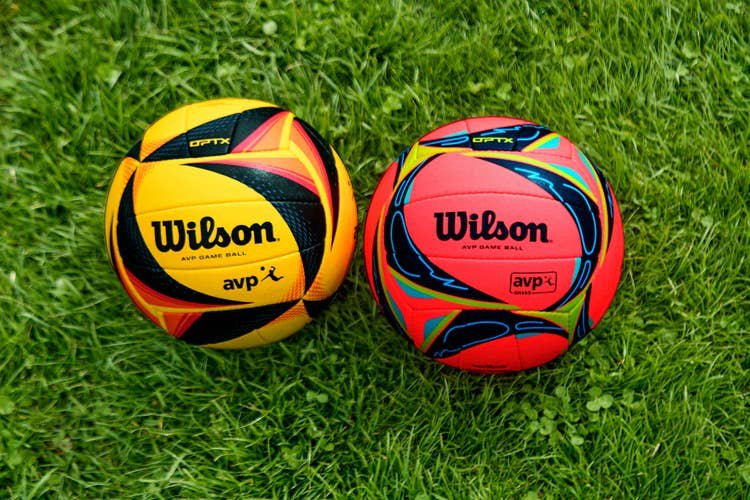 volleyballs in grass